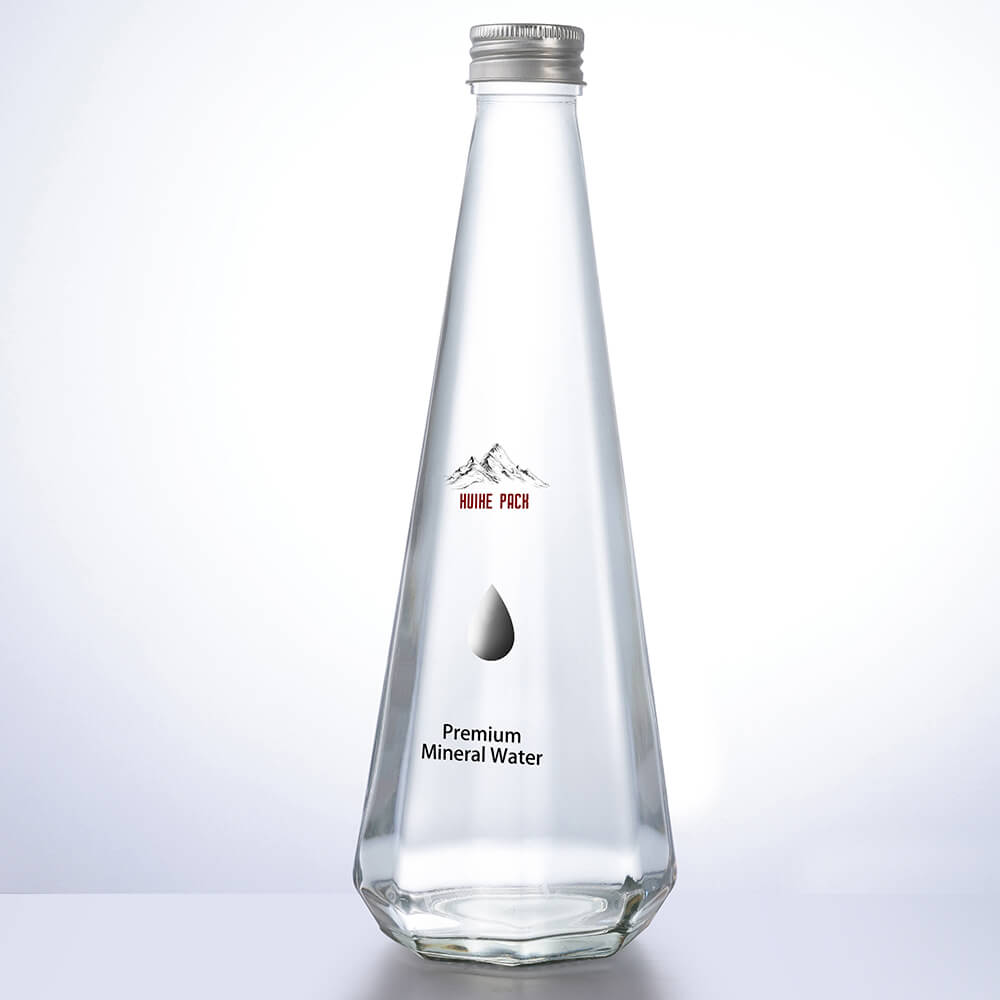 Bouteilles d'eau en verre transparent de qualit&eacute; sup&eacute;rieure