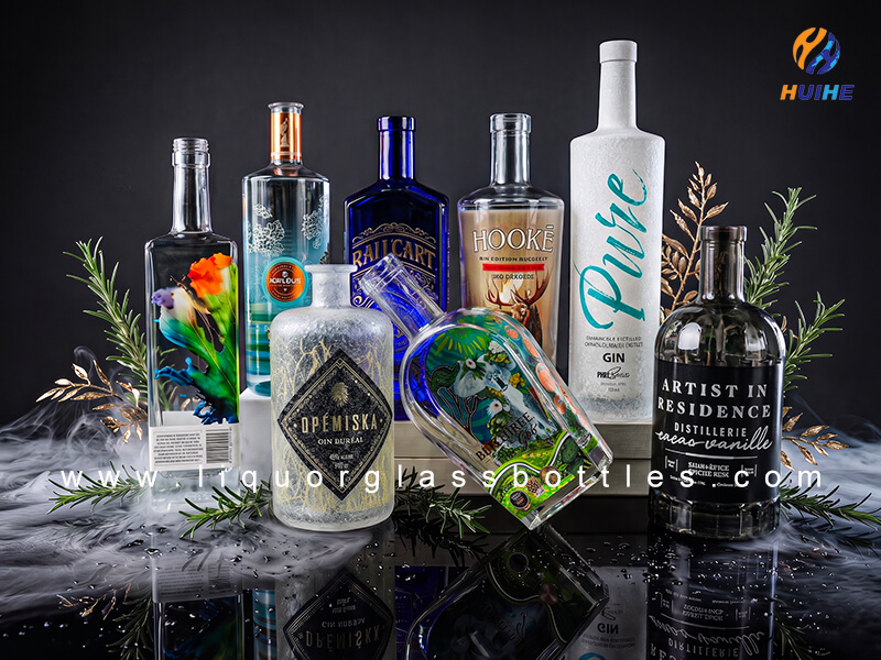 Gin-Glasflaschen